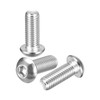 DTGN M10-1.5x25mm ボタンヘッドキャップボルト3パック ロードバイク マウンテンバイク 自動車 オートバイに最適 316ステンレススチール 白華処理仕上げ 六角ドライブファスナー
