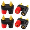 KUOQIY 4 Pieces Dual Binding Post Terminal, 2-Way Audio Speaker