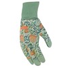 Digz Women's Leather Palm Garden Gloves with Knit Wrist, Coral
