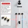 BEIYI 3 Handle Shower Faucet Set with Tub Spout Matte