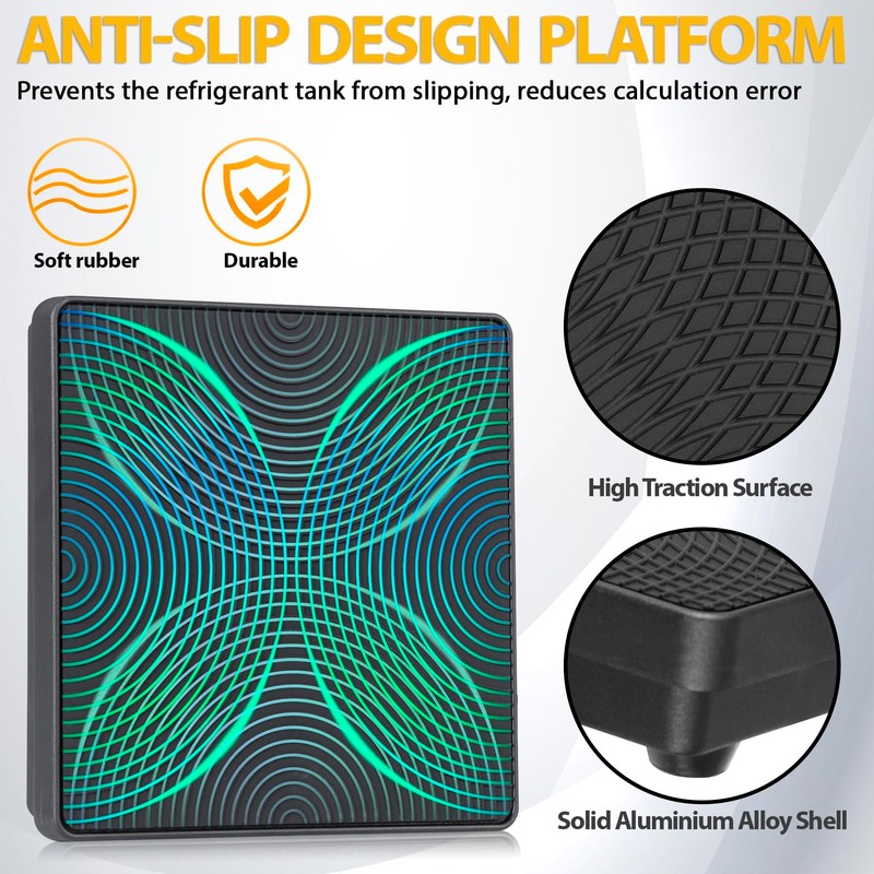 F2C Refrigerant Digital Electronic Charging Weight Scale 220 lbs HVAC