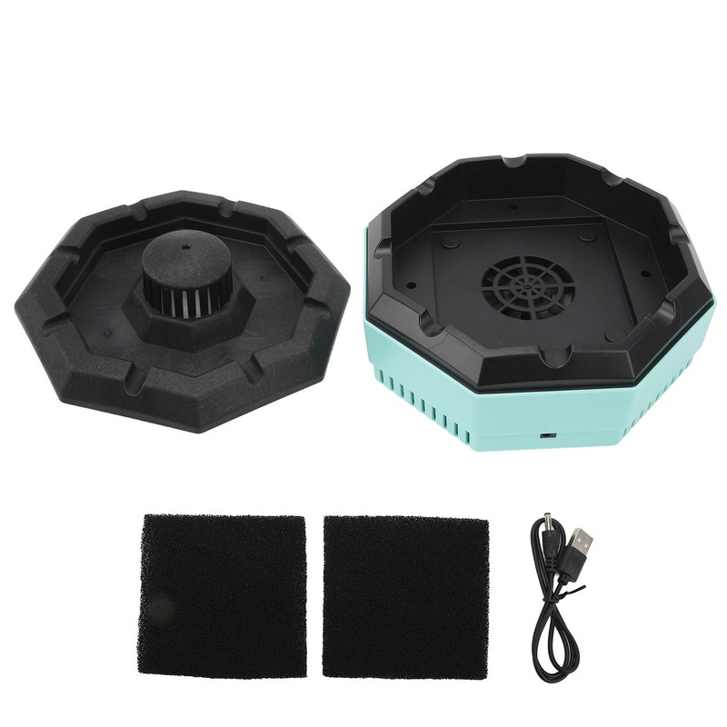 Smokeless Ashtray USB Rechargeable Multifuntional Easy to Clean Ash Tray