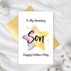 Supoeguk Sweet Star Father's Day Card for Son, Cute Fathers