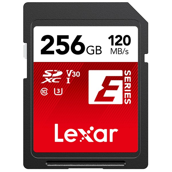 Lexar 256GB SD Card, SDXC Memory Card Up to 120MB/s