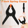 Ram® Pack of 10 Plastic Spring Grip Clamps Heavy Duty
