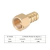 sourcing map Brass Barbed Pipe Plug Adaptor 10 mm Barbed