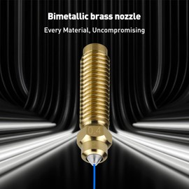 olzzdda Upgrade Ceramic nozzles for Elegoo Centauri Carbon Hotend Print Head Extruder Hot End with 0.4MM Hardened Steel Nozzle Heating Element for Elegoo Centauri/Centauri 3D Printer (0.4*3+0.6*3mm)