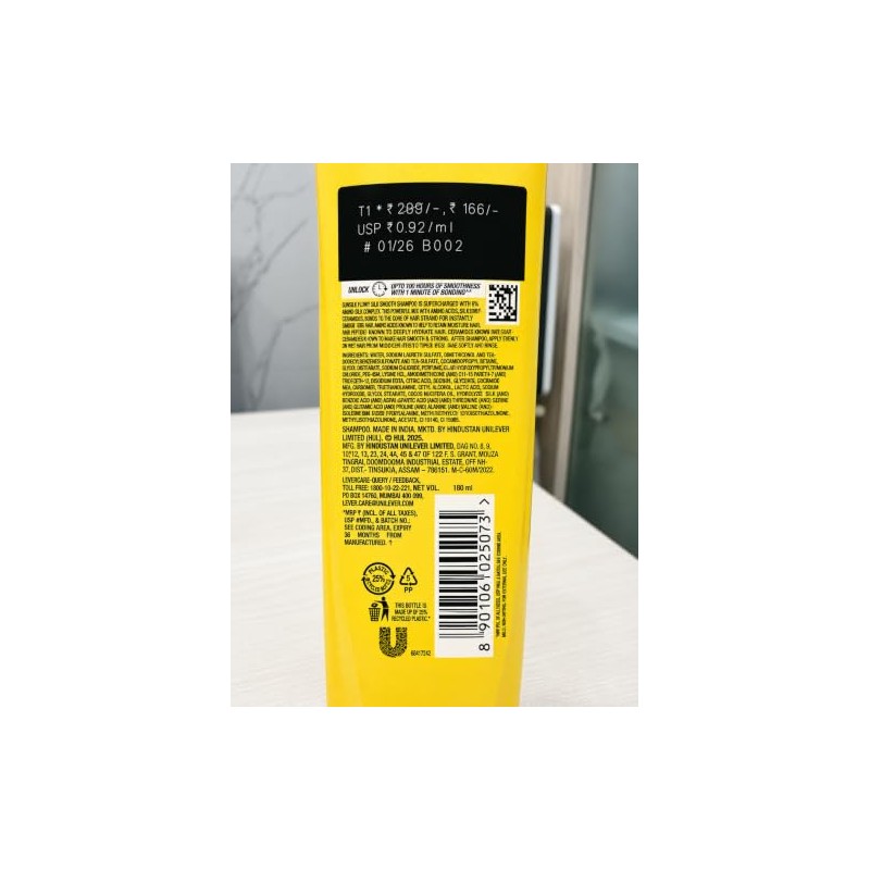 Sunsilk Nourishing Soft and Smooth Shampoo, 180ml - India