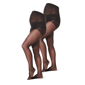 Noppies Women's Pack of 2, 2-Pack Maternity Tights 20 Denier, S-M