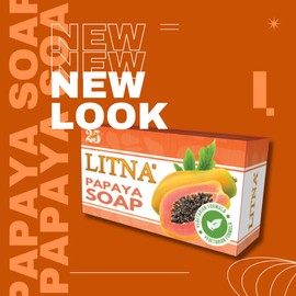 No Brand LITNA Papaya Soap Whitening 90g.