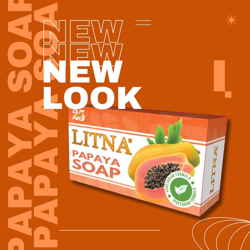 No Brand LITNA Papaya Soap Whitening 90g.