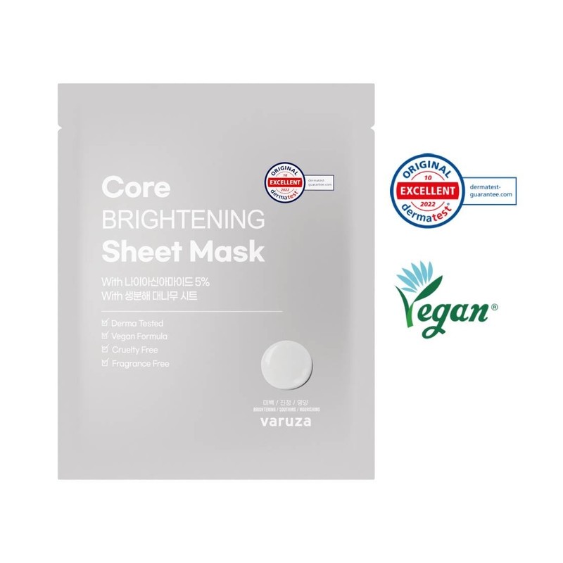 [Vegan + Derma Certified] 10 sheets of radiant whitening mask