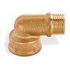 Brass Pipe Fitting 1/2" Male x 3/4" Female Brass Elbow
