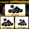 Hakkin 600Pcs Nuts and Bolts M3 M4 M5 Fully Threaded
