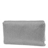 Jessica McClintock Women's Trina Mesh Clutch, Silver, One Size