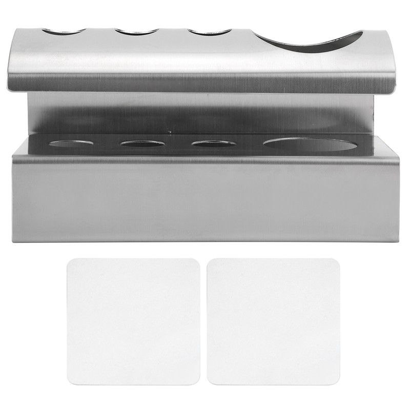 304 Stainless Steel Toothbrush Toothpaste Holding Stand Storage Bracket for