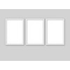 GIFTSHOPUK White Black Wooden Picture Frame A4 with White Mount,