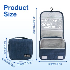 Borsa da viaggio per stomia, da appendere, per colostomia, ileostomia, catetere Foley, organizer per cure mediche (blu navy)
