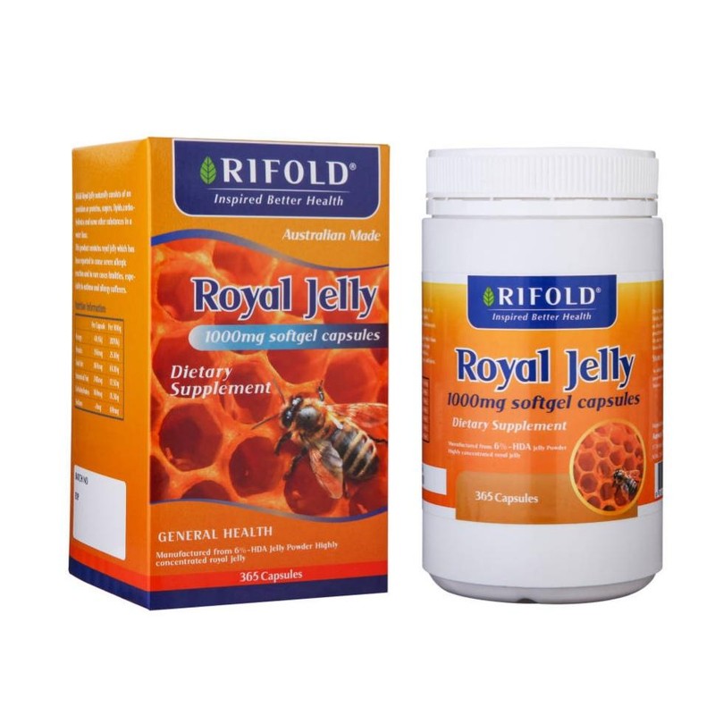 Rifold Royal Jelly 1000mg 365 Capsules