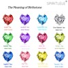 Spiritlele 12 Pairs Birthstone Magnetic Earrings Set Cubic Zirconia Clip