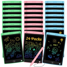 LCD Writing Tablet for Kids - Erasable and Reusable  Toddler Doodle Board in 8.5 inch, Ideal Drawing Pad for Educational Learning Toy for Ages 3-8, Perfect Gift for Girls Boys:_36 Packs