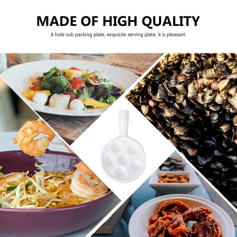 Snail Pan with Ergonomic Handles, 6 Holes, Ceramic Baking Mould