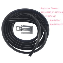 Dishwasher Door Gasket Strike Kit W10542314 Fit for Kenmore Amana Crosley Estate Whirlpool Replaces AP5650274 W10300589 W10284090 W10350162 2409202 8268888 W10542314