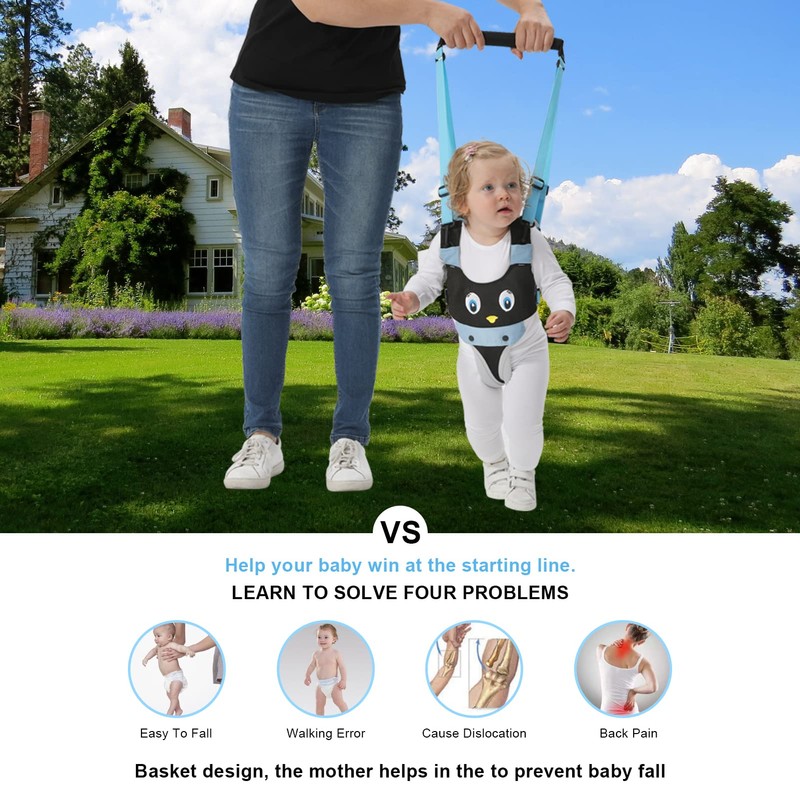 IULONEE Toddler Walking Harness Mesh Baby Walker Helper Assistant Belt