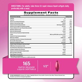 Nature's Truth Hair, Skin & Nails Vitamin | 5000 mcg Biotin | 165 Softgels | with Collagen | Non-GMO & Gluten Free Supplement