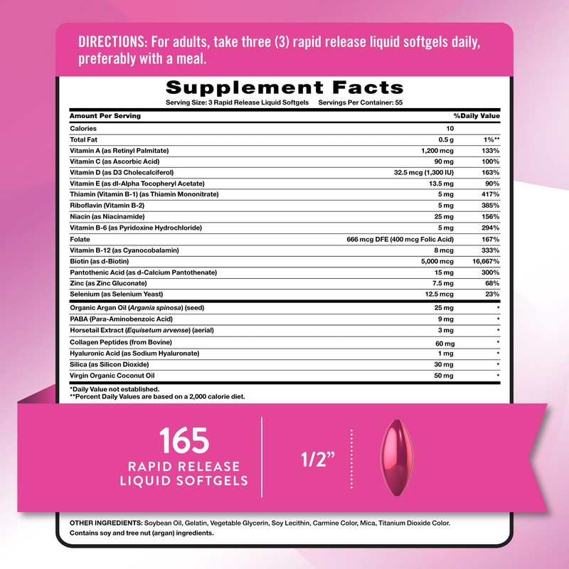 Nature's Truth Hair, Skin & Nails Vitamin | 5000 mcg