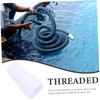 Sosoport Pool Hose Adapter Mm Stainless Throat Tube for Vacuum
