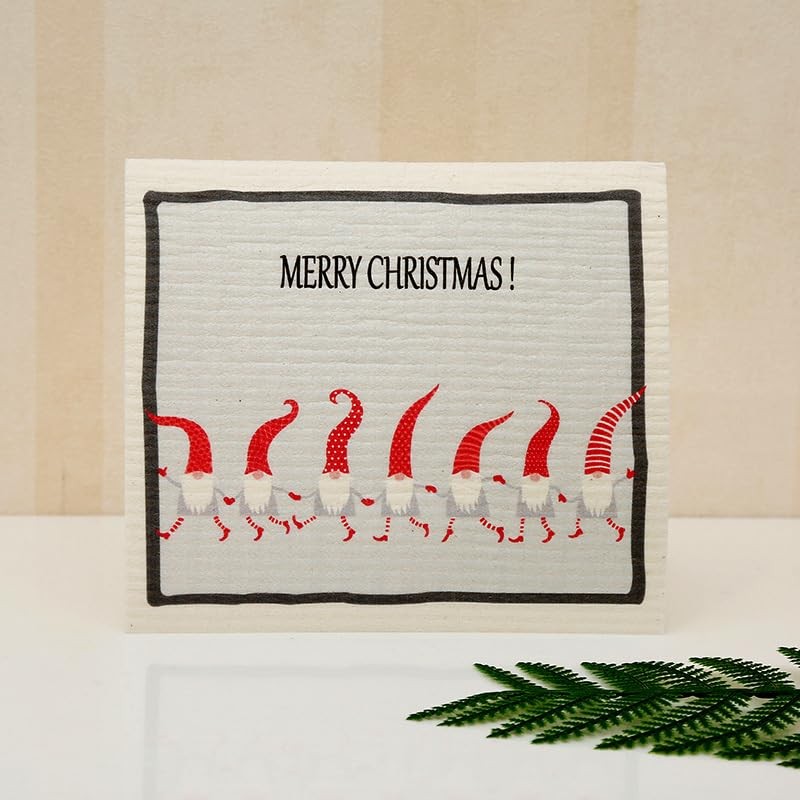 TREEWOO Kitchen Dish Towels Reusable Dishcloths Set of 6 Natural
