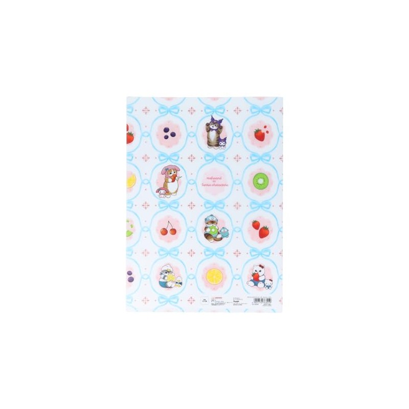 Sunstar Stationery Sanrio Character Clear File, 5 Pockets, Mofusand x