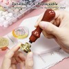 MICTER Wax Seal Stamp with 2 Removable Brass Head Seal