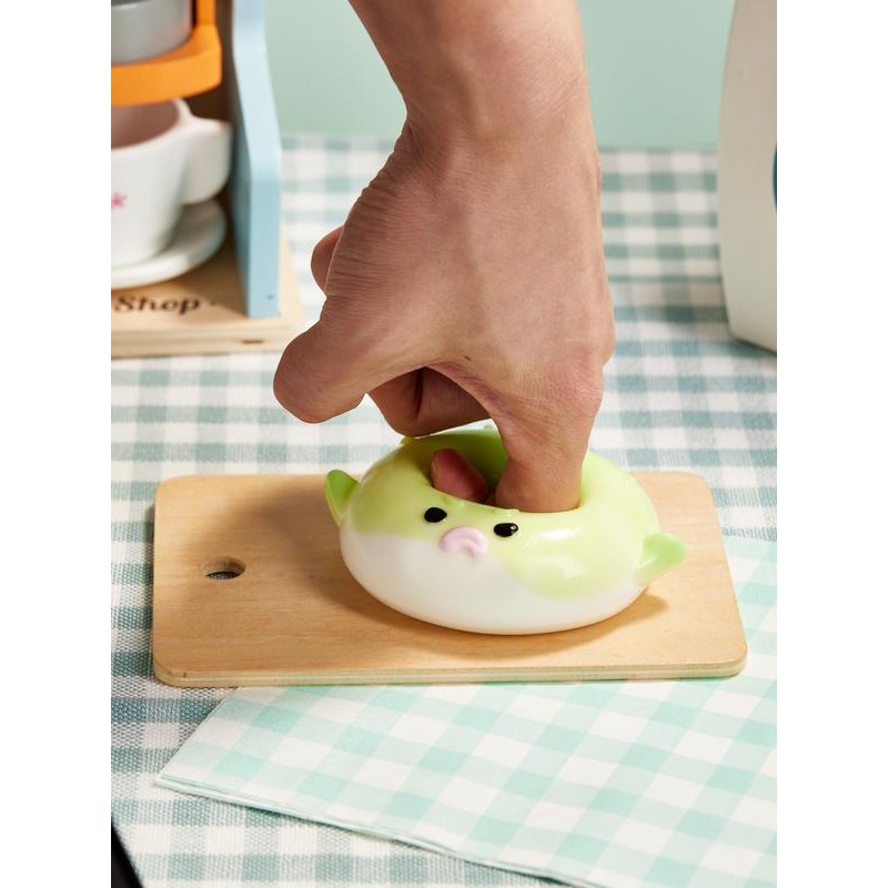 Tabasquishy Handmade Green Pufferfish Taba Squishy – Perfect Stress Relief