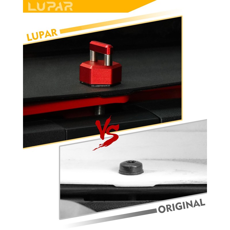 Lupar Quick Removal Thumb Screw with D Ring, Aluminum Alloy