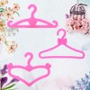 Miunana 70 Pcs Doll Hangers Set Clothes Hangers Kit for