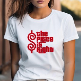 SEC Apparel The Price Right Iron On Decals Transfers Applique Letters is for t Shirts Fabric Clothing