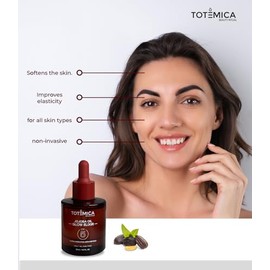 TOTEMICA- El aceite de jojoba orgánico ligero se absorbe rápidamente y proporciona una hidratación profunda para una piel suave y luminosa. Aceite fac