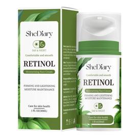 Moisturizing Retinol Cream for Face Anti-Wrinkle Cream with Hyaluronic Acid Retinol Vitamins and Glycerin Reduces Wrinkles Fine Lines and Dryness Anti-Aging Cream