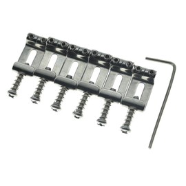 Dopro Stainless Steel Vintage Guitar Bridge Saddles Vintage Bent Style Guitar Saddles for FD American/Squier/Import Strat/Stratocaster 10.5mm String Spacing Silver