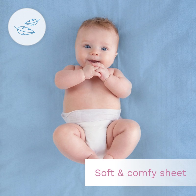 2 Cotton Jersey Fitted Sheets with 1 Waterproof Mattress Protector