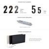 7 Inch LED House Numbers, ABS-Polymer, Premium Quality, Backlit LED