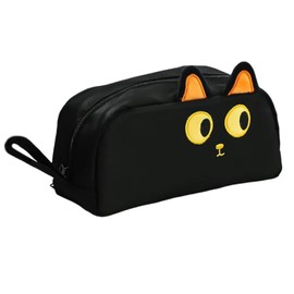 Large Capacity Pencil Case, TOTCOZY Cute Cat Pencil Pouch with Compartments, School Stationery Organizer, Travel Makeup Cosmetic Bag
