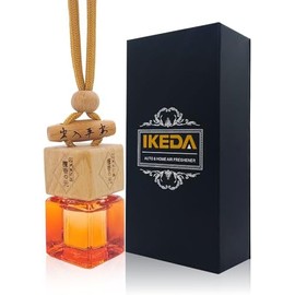 Hanging Car Air Freshener Diffuser, 8ml Orange Essential Oil Car Scent Bottle for Automotive Interior, Long Lasting Auto Fragrance