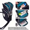 3 Layers Cell Phone Bag, Water-Resistant Nylon Crossbody Cell Phone