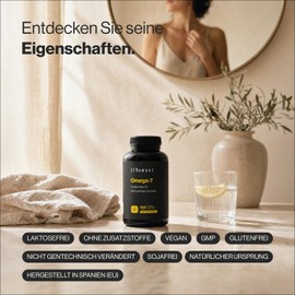 Omega‑7 - Vegan - 1200 mg Sea Buckthorn Oil with 300 mg Omega‑7 (Palmitoleic Acid) per Daily Dose - Soft Capsules - 2 Months Use - Zenement