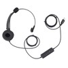 Telephone Headset with Noise Cancelling Microphone Black USB Corded Single