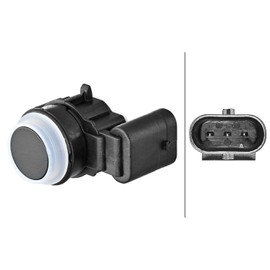 HELLA 6PX 358 270-571 Sensor Parking Aid 3-Pin Attachment Paintable