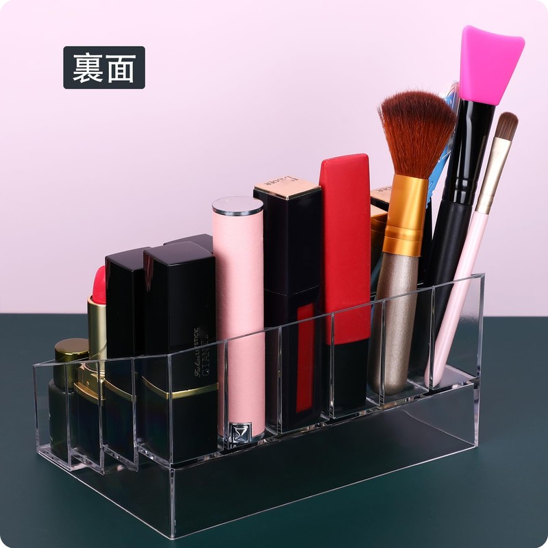MOSIKER Lipstick Storage Box, 24 Lips, Clear, Cosmetics Storage, Acrylic
